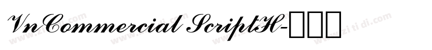 VnCommercial ScriptH字体转换